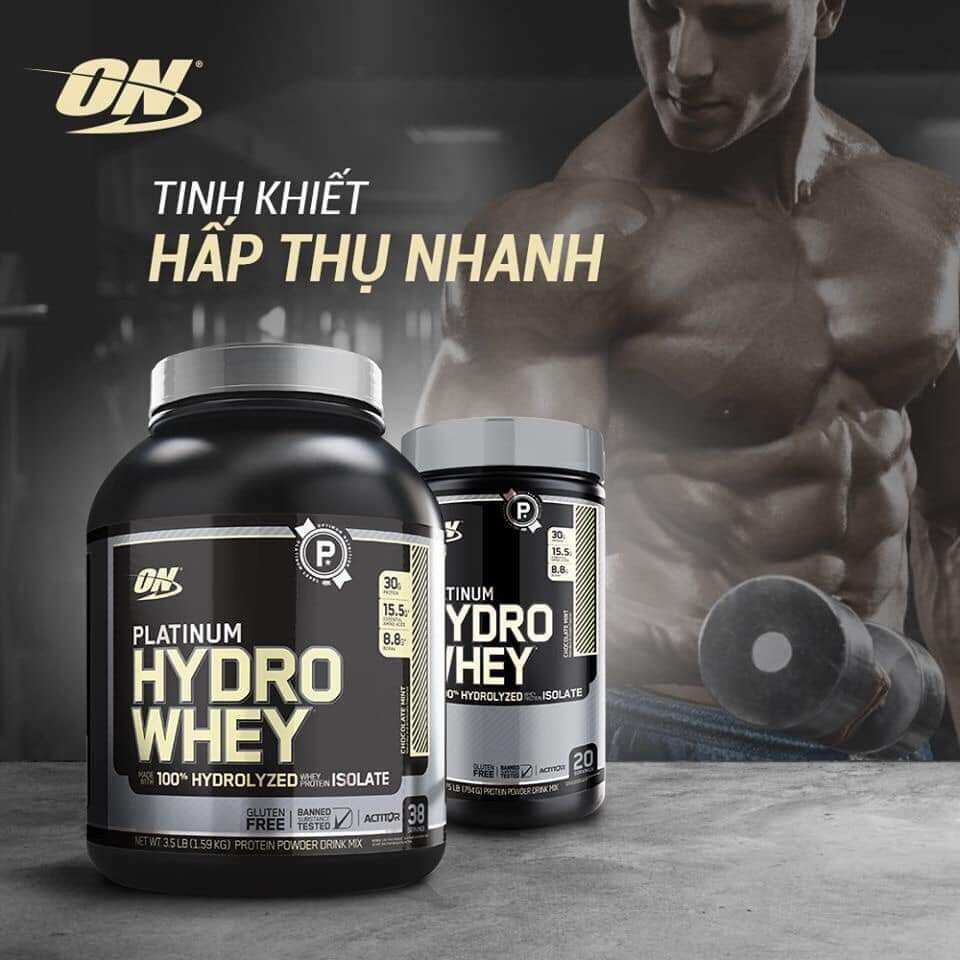 Optimum Nutrition Hydro Whey Protein 100% Hydrolyzed Tinh Khiết Đẳng Cấp 3.5 Lbs