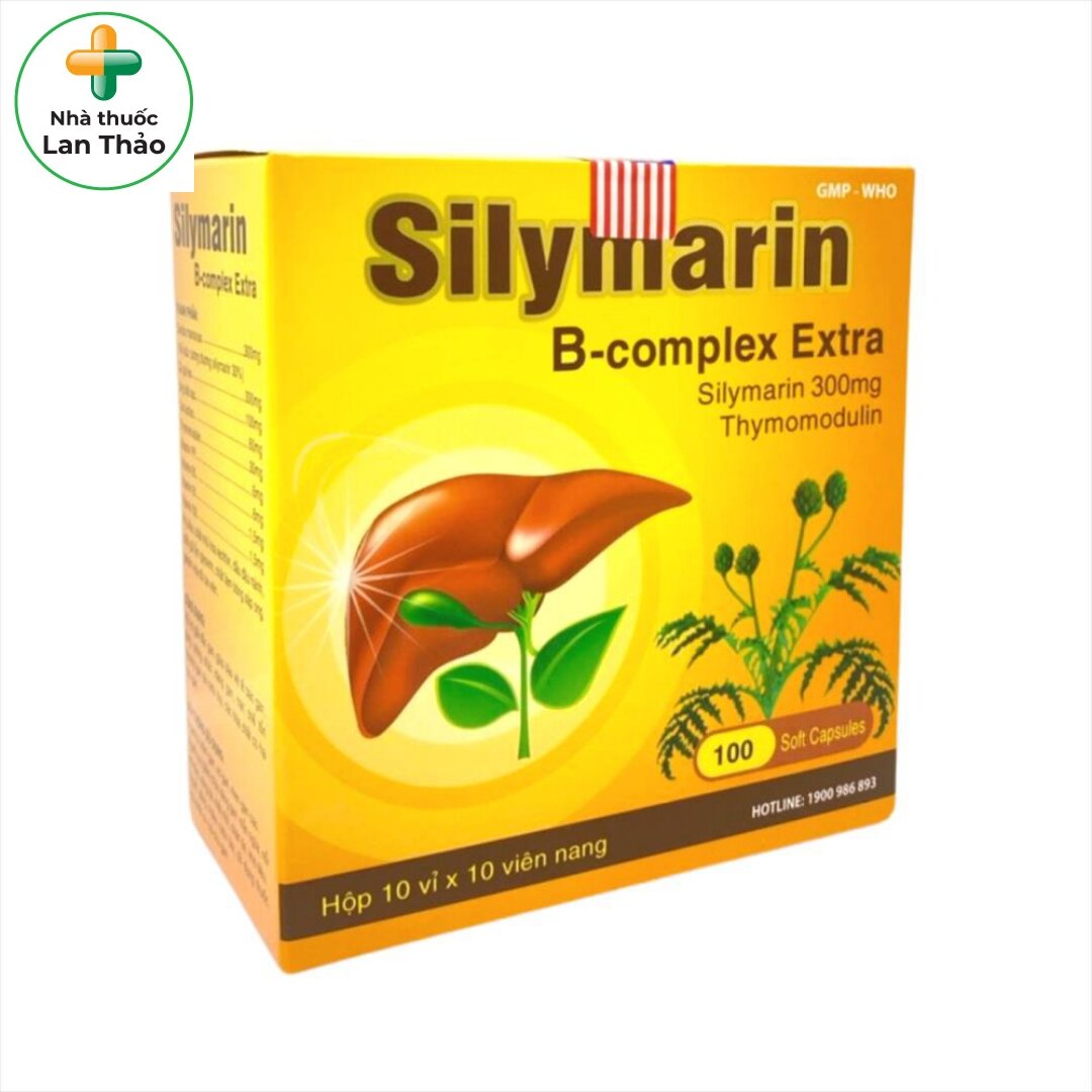 Viên uống hỗ trợ gan silymarin b-complex extra hộp 100 viên