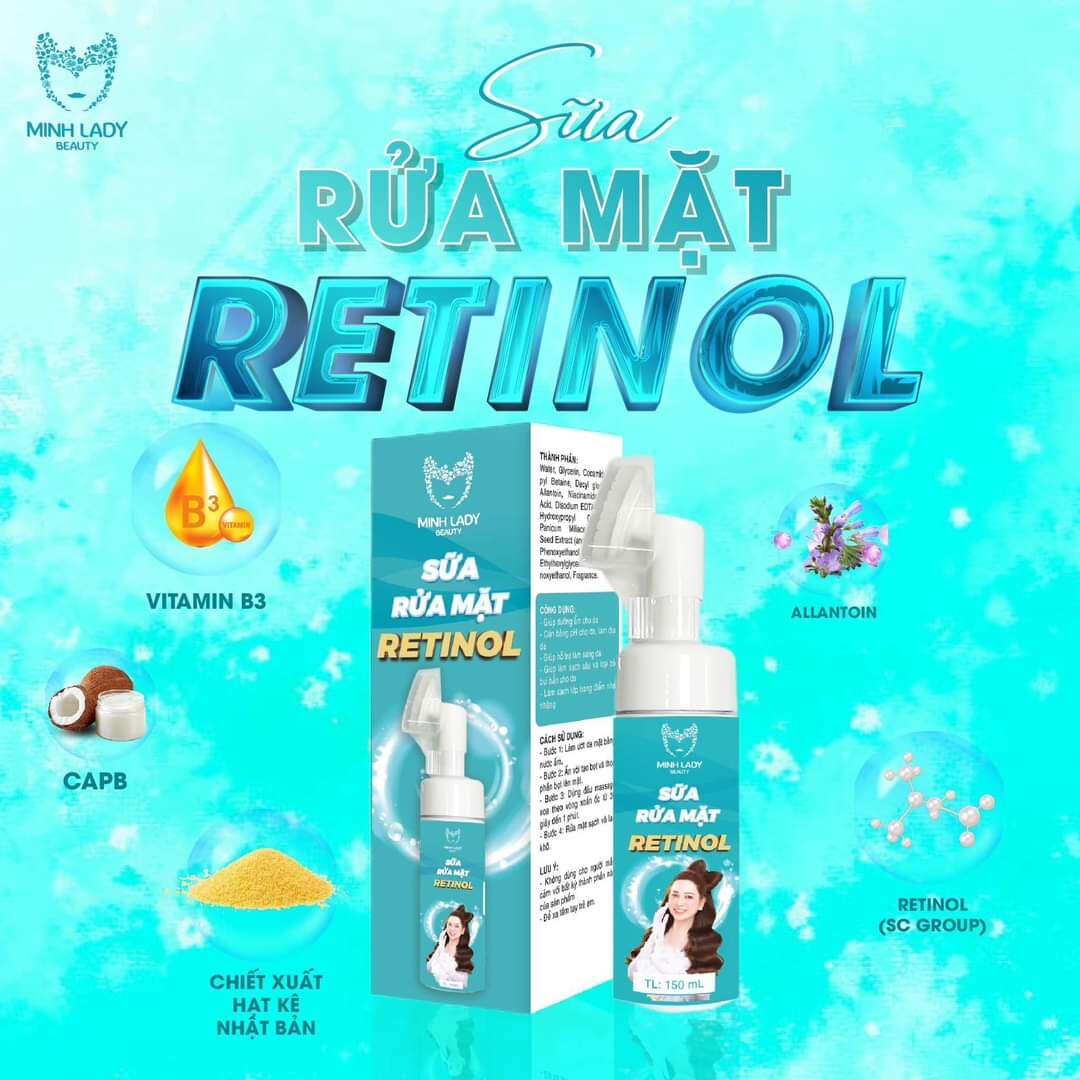 Chính hãng sữa rửa mặt retinol