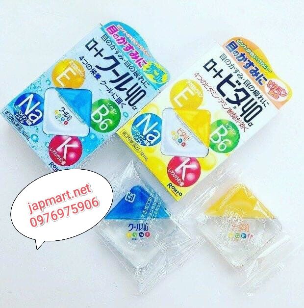 Nhỏ mắt Rohto Nhật Bản , Đủ màu