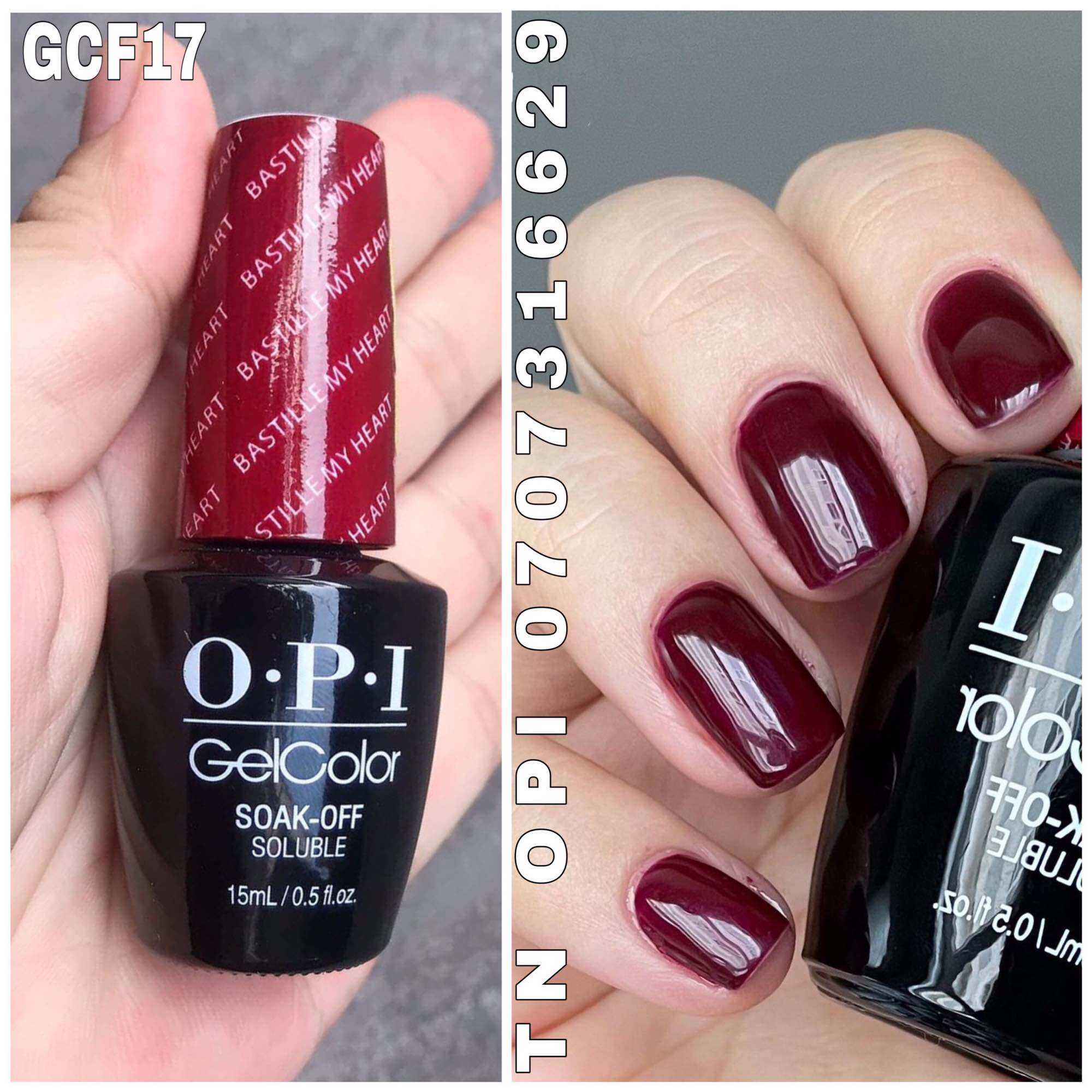 Sơn gel hơ máy - sơn móng tay opi