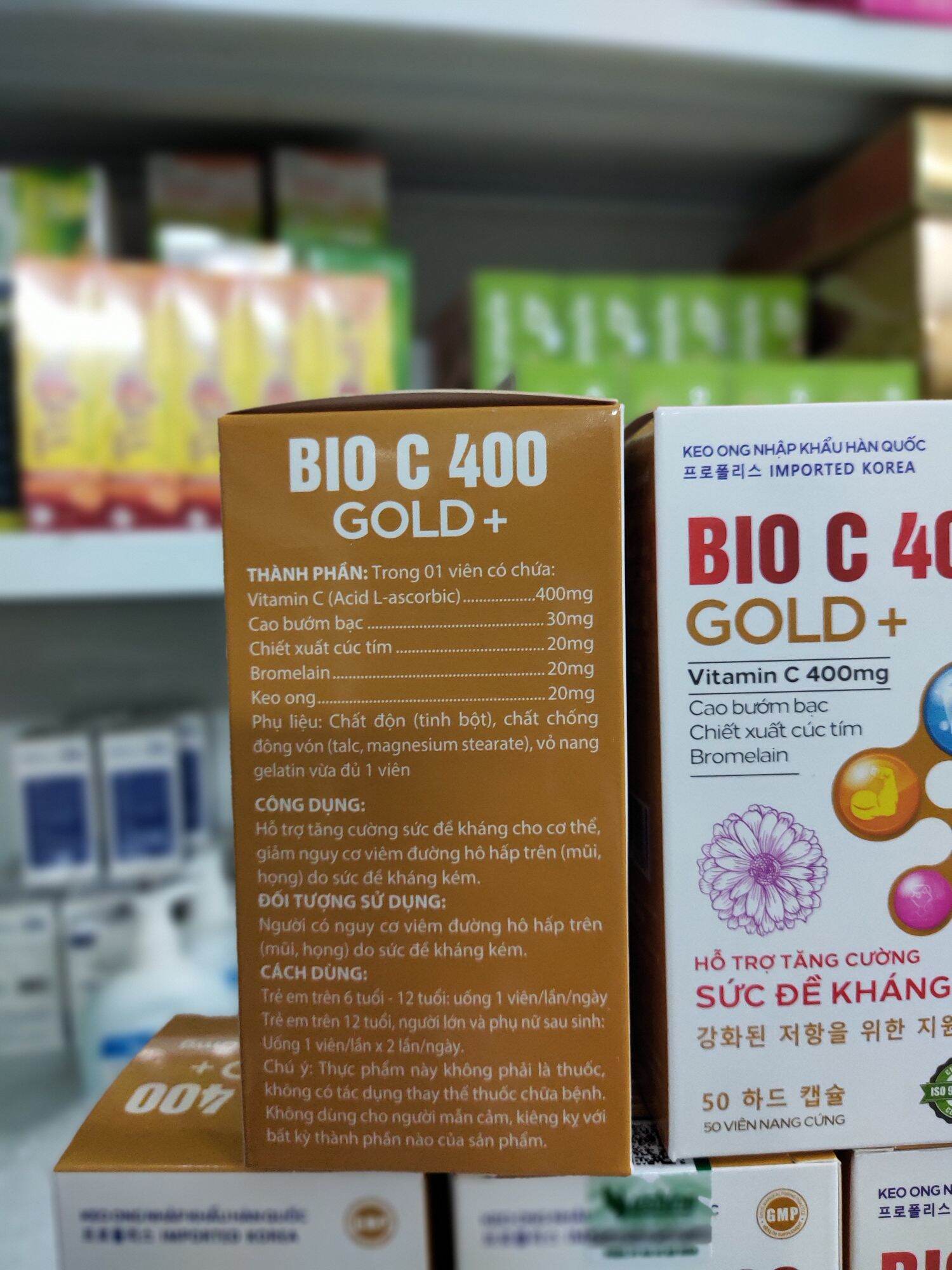 Tăng cường đề kháng Bio C 400 Gold +