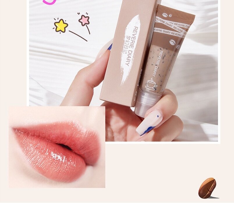 Son môi cà phê dưỡng ẩm tẩy tế bào môi