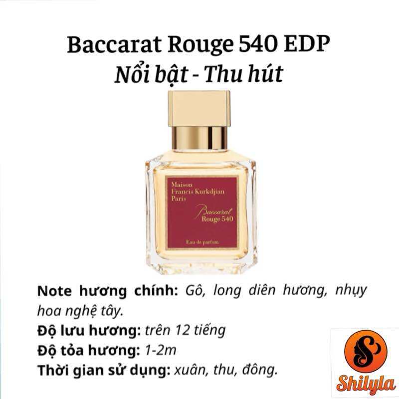 MFK Baccarat Rouge 540 EDP - Nước Hoa Unisex chiết 10ml Chính Hãng