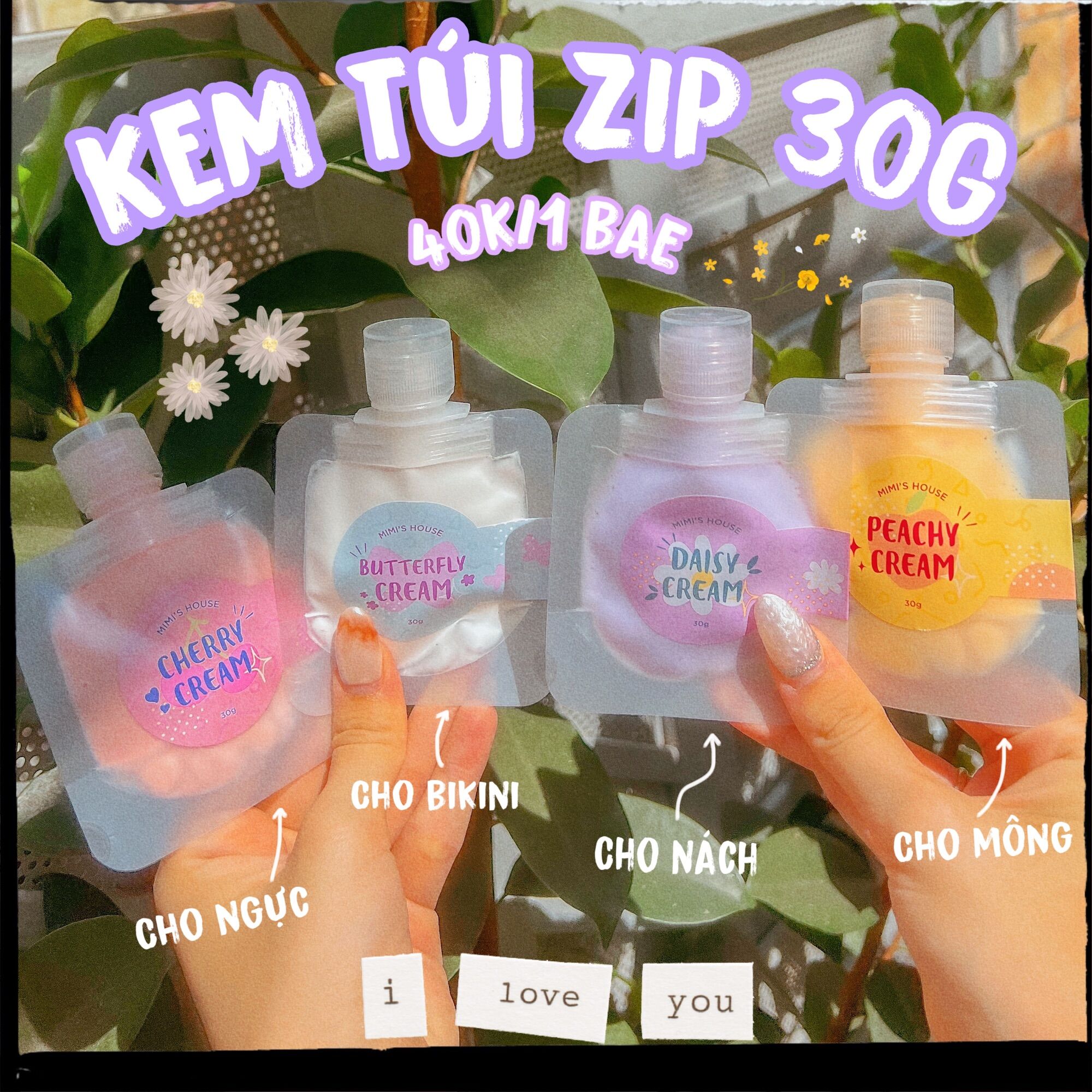 Kem túi zip 30g mimi’s house