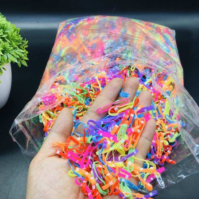 🔥Túi Zip 50g Thun cột tóc co giãn nhiều màu