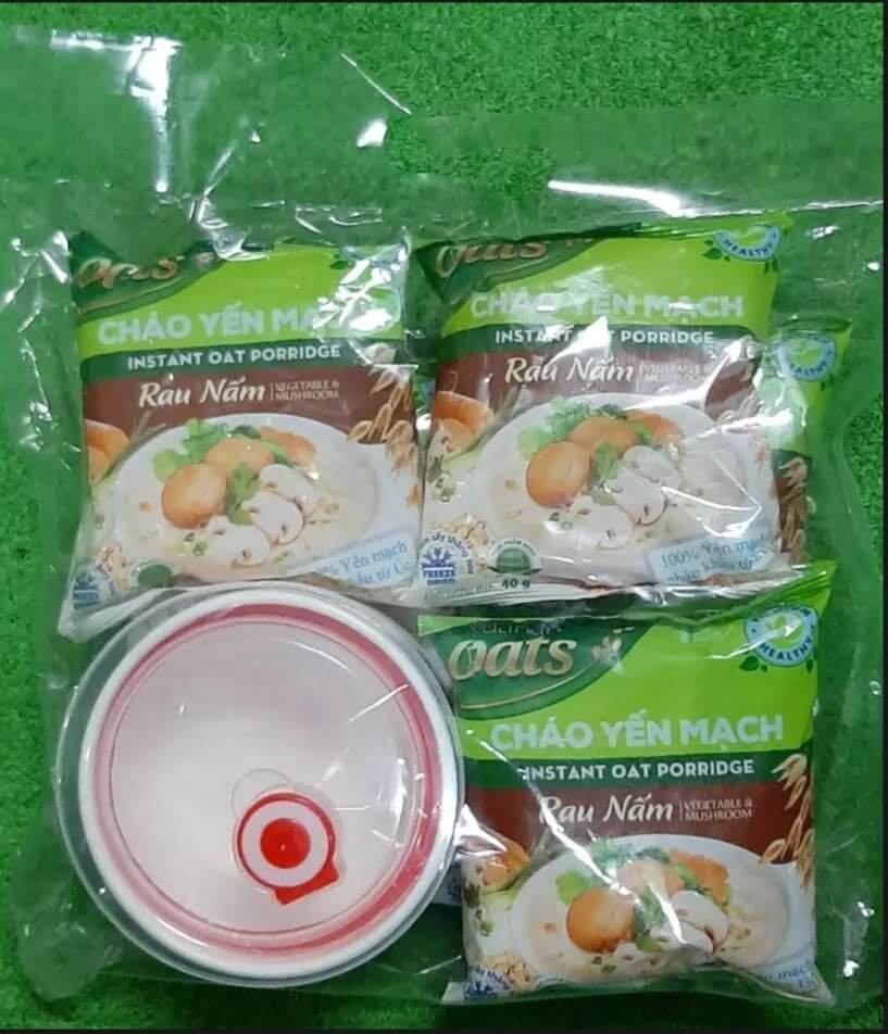 ComBo 6 GÓI CHÁO YẾN MẠCH RAU NẤM 40g/1gói