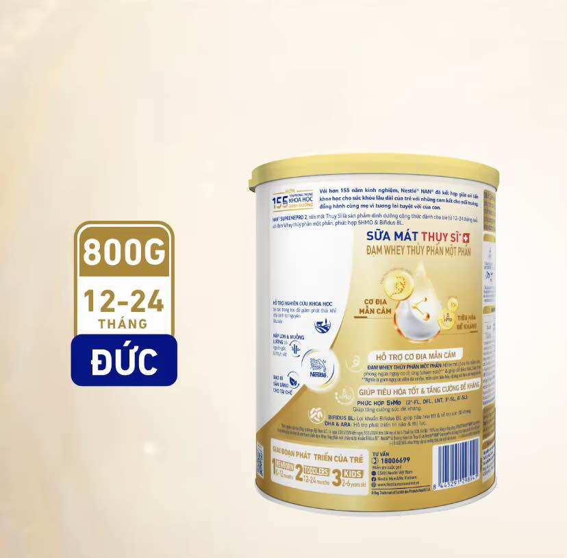Sữa Bột Nestle Nan Supreme PRO 2 - Hộp 800g