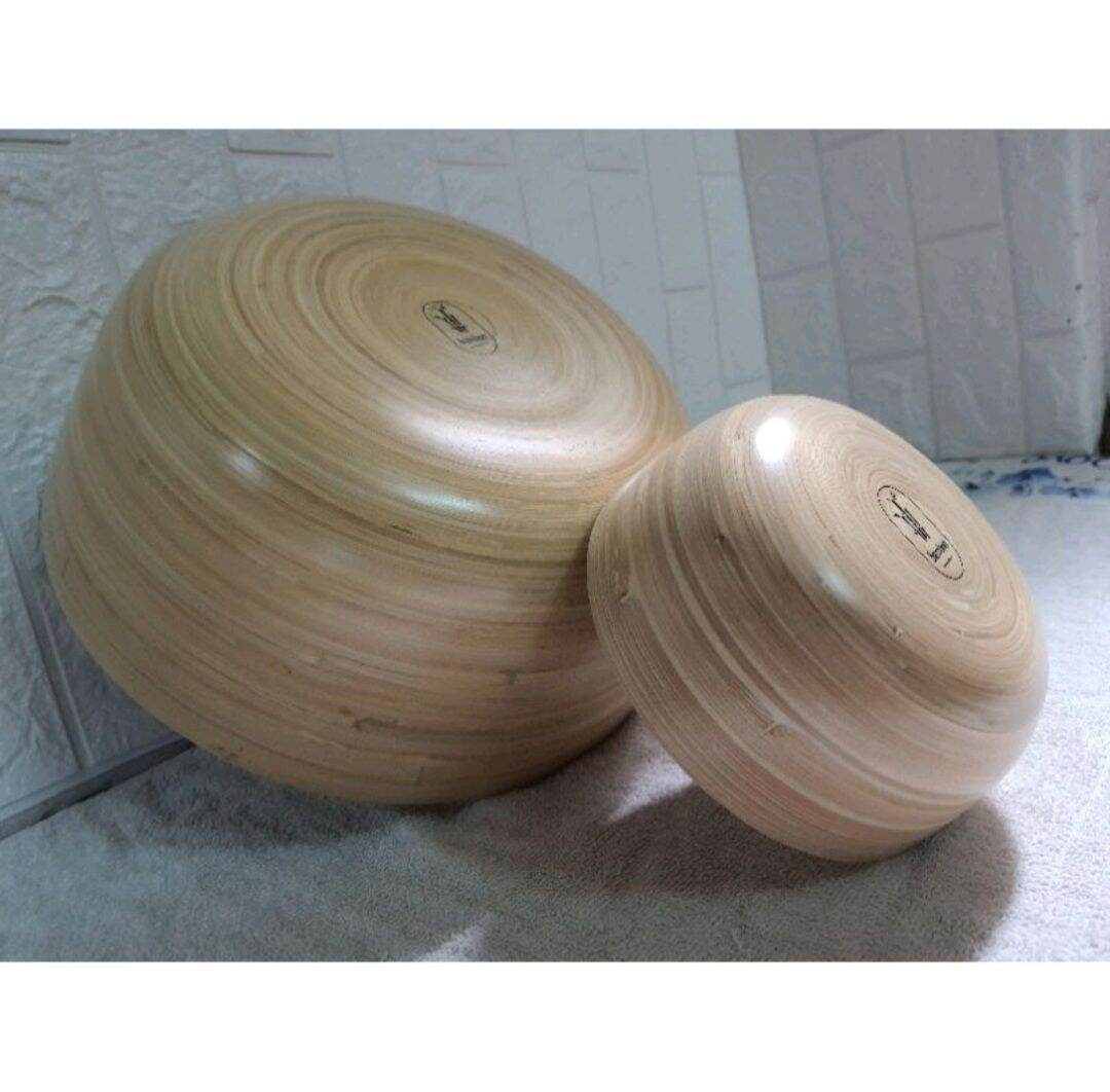 Bộ chậu ngâm chân, ngâm tay làm bằng tre chuyên dùng cho tiệm nail, kích thước chậu chân 30*12cm,chậu tay 15*7cm