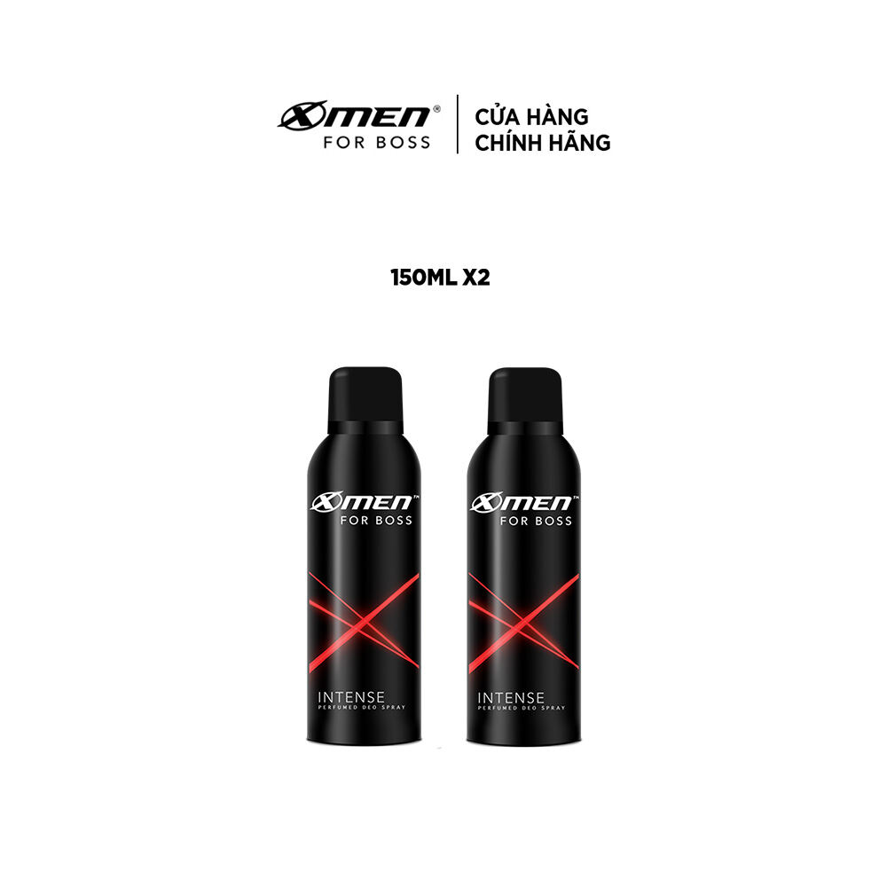 Combo 2 chai Xịt khử mùi X-Men for Boss Intense 150ml