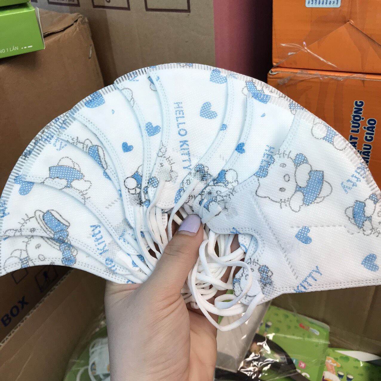 khẩu trang 3D cho bé PT Mask (hộp 10 cai)