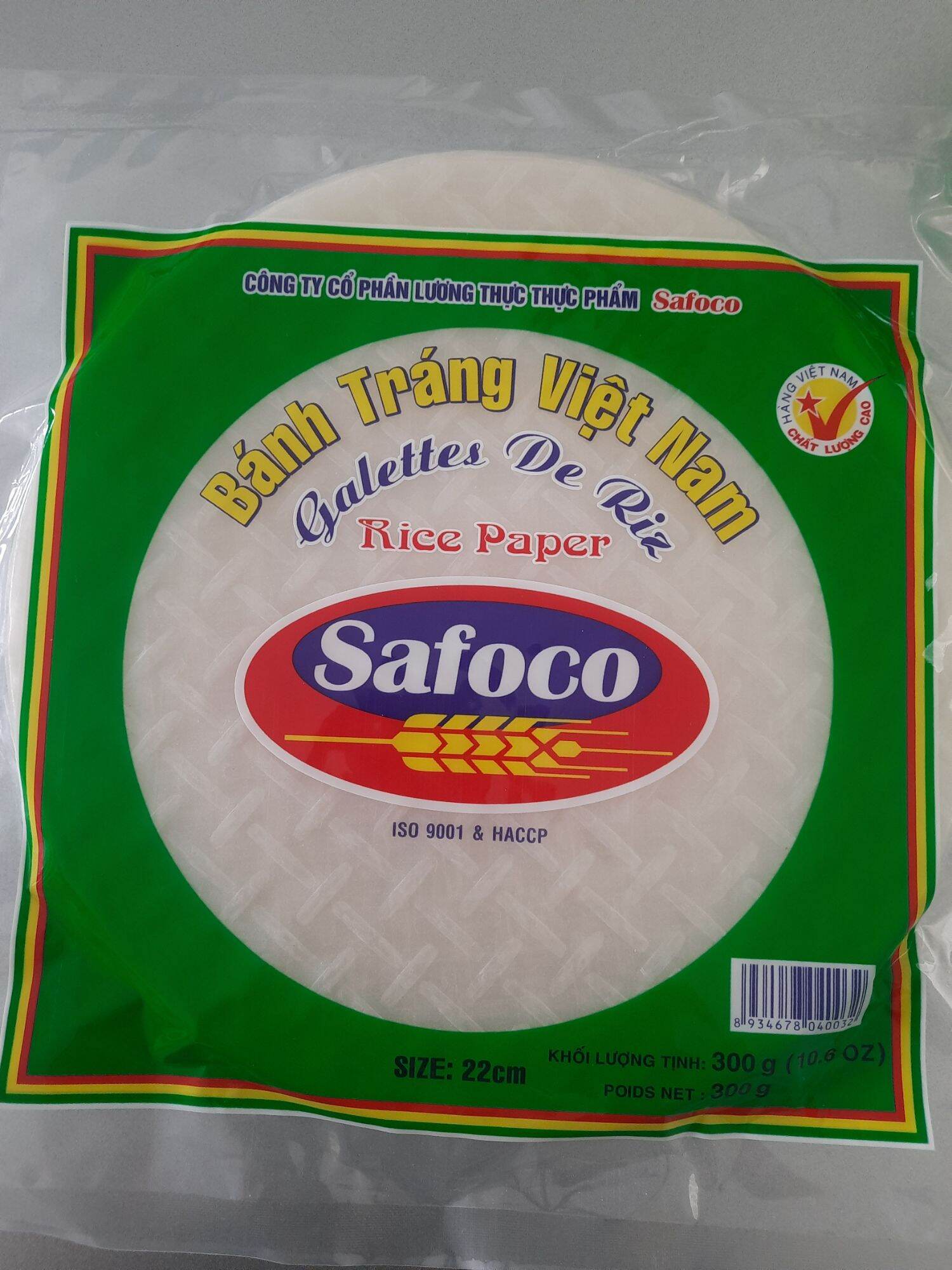 Bánh tráng size 22 safoco 300gr