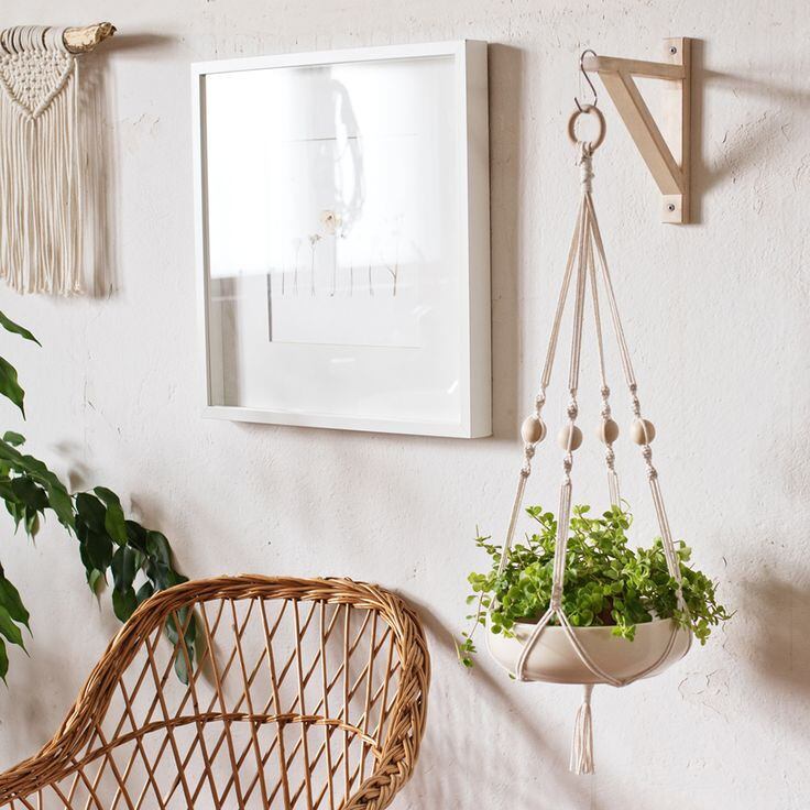 Dây tết macrame handmade treo trang trí chậu cây cảnh