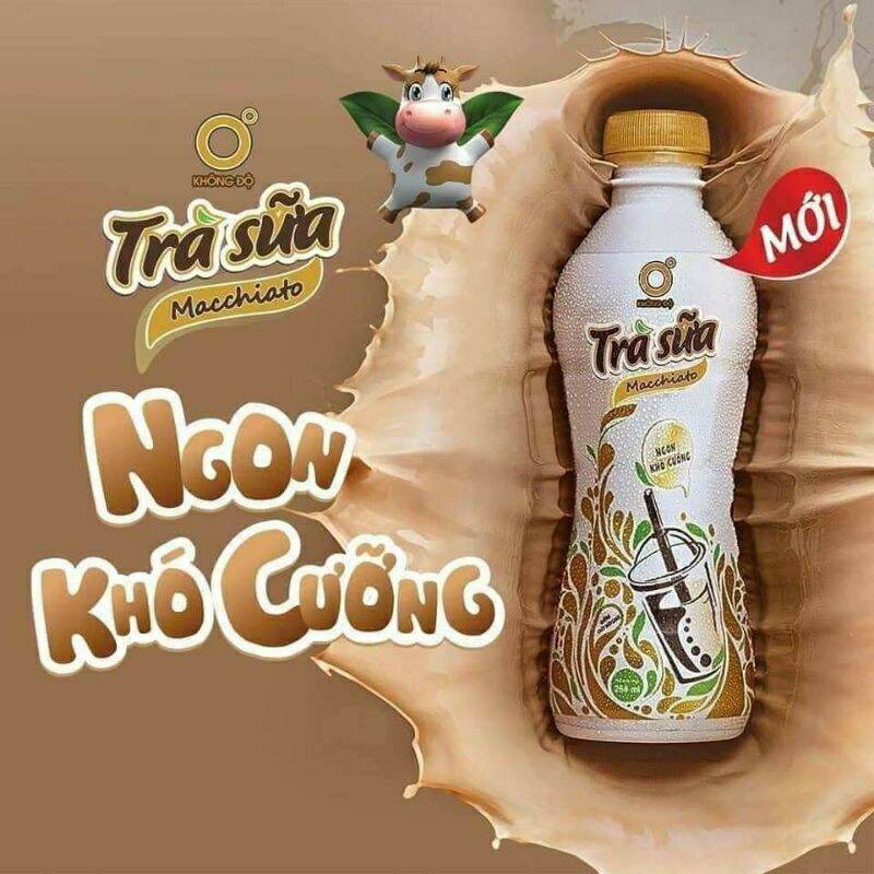 Lốc 6 chai trà sữa macchiato không độ 268ml