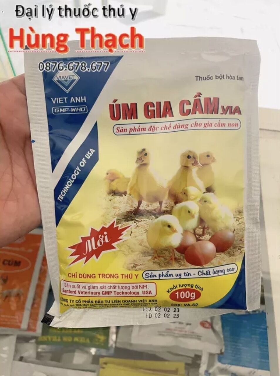Úm Gia Cầm 100gr sp đặc chế chuyên dùng cho gia cầm non