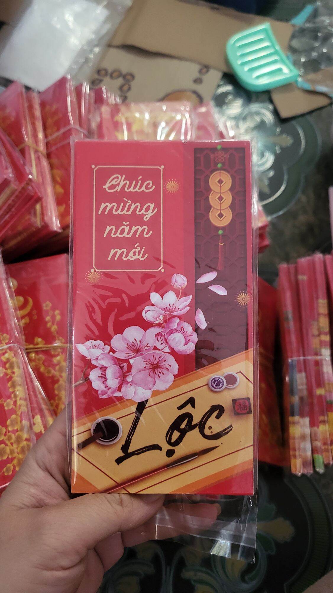 combo 10 bao lì xì màu ngẩu nhiên