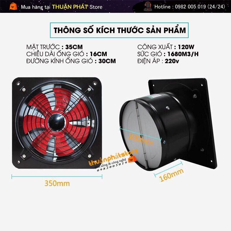 QUẠT HÚT GIÓ FD300 ( CÔNG XUẤT 120W )
