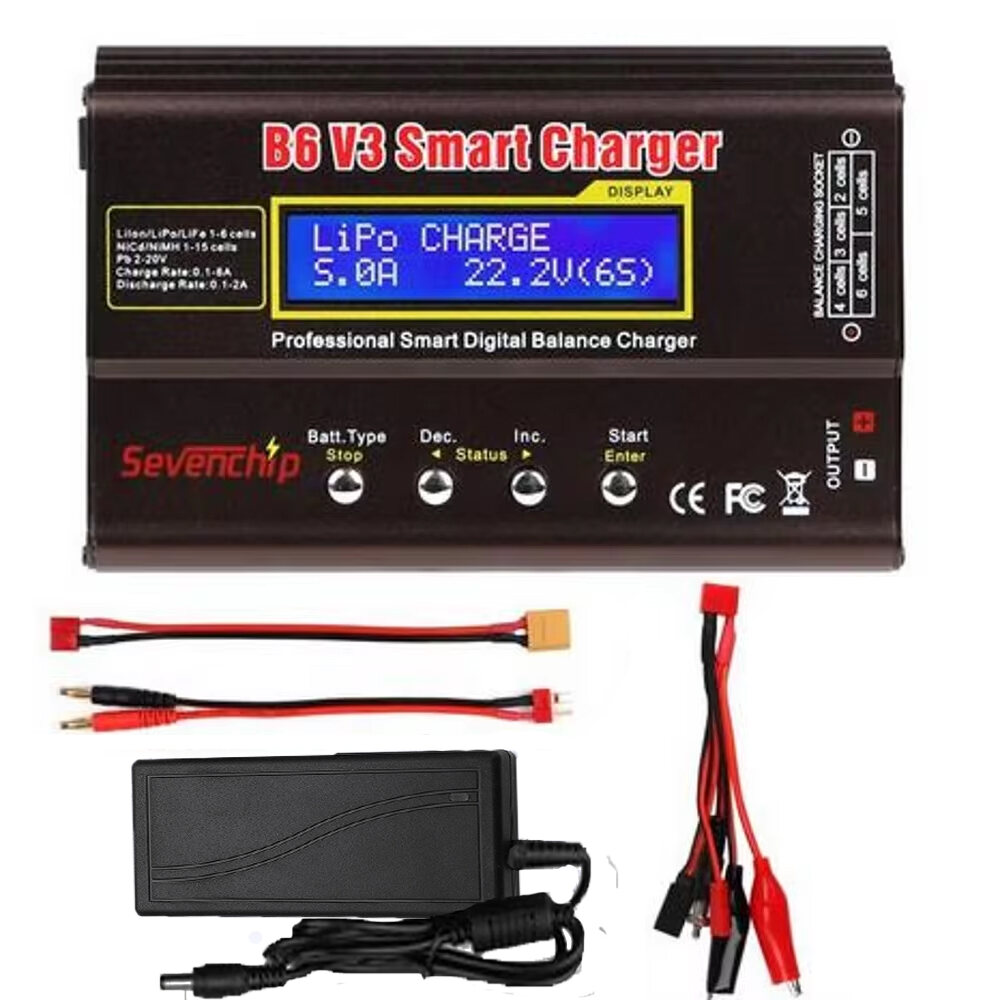 IMAX B6 V3 80W 6A Kỹ Thuật Số RC Sạc LiHV Lipo NiMH Li-ion NiCd Pin Cân Bằng Sạc Discharger Với 15V 