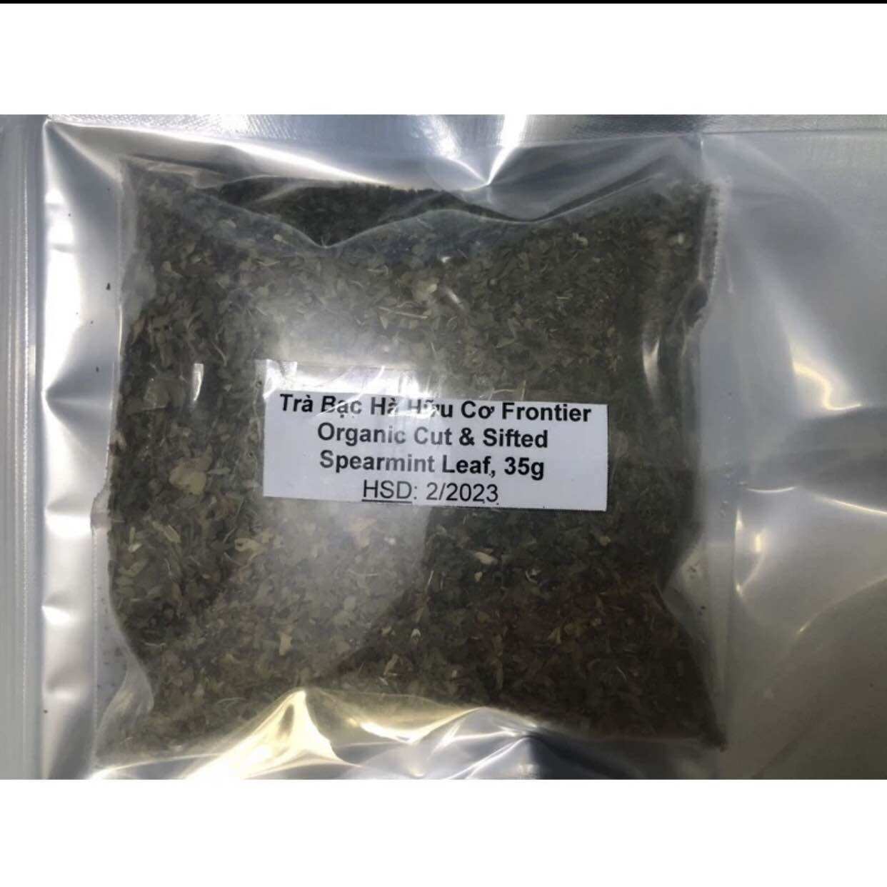 [HCM][Chia Nhỏ 35g] Trà Bạc Hà SPEARMINT Hữu Cơ Frontier Organic Cut & Sifted Spearmint Leaf 35g