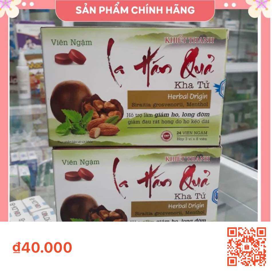 Viên ngậm La hán quả giúp bổ phế, giảm ho, khản tiếng