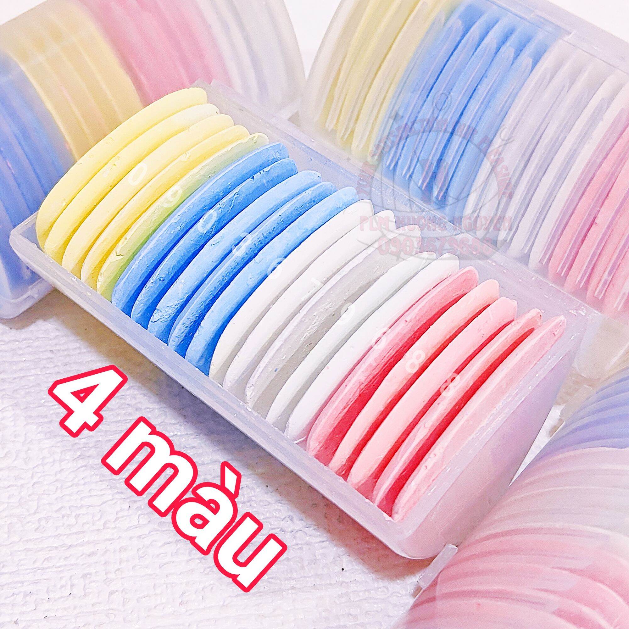 Phấn may hộp nhựa, phấn vẽ lên vải phấn siêu nhẹ nhập (hộp 20 viên)