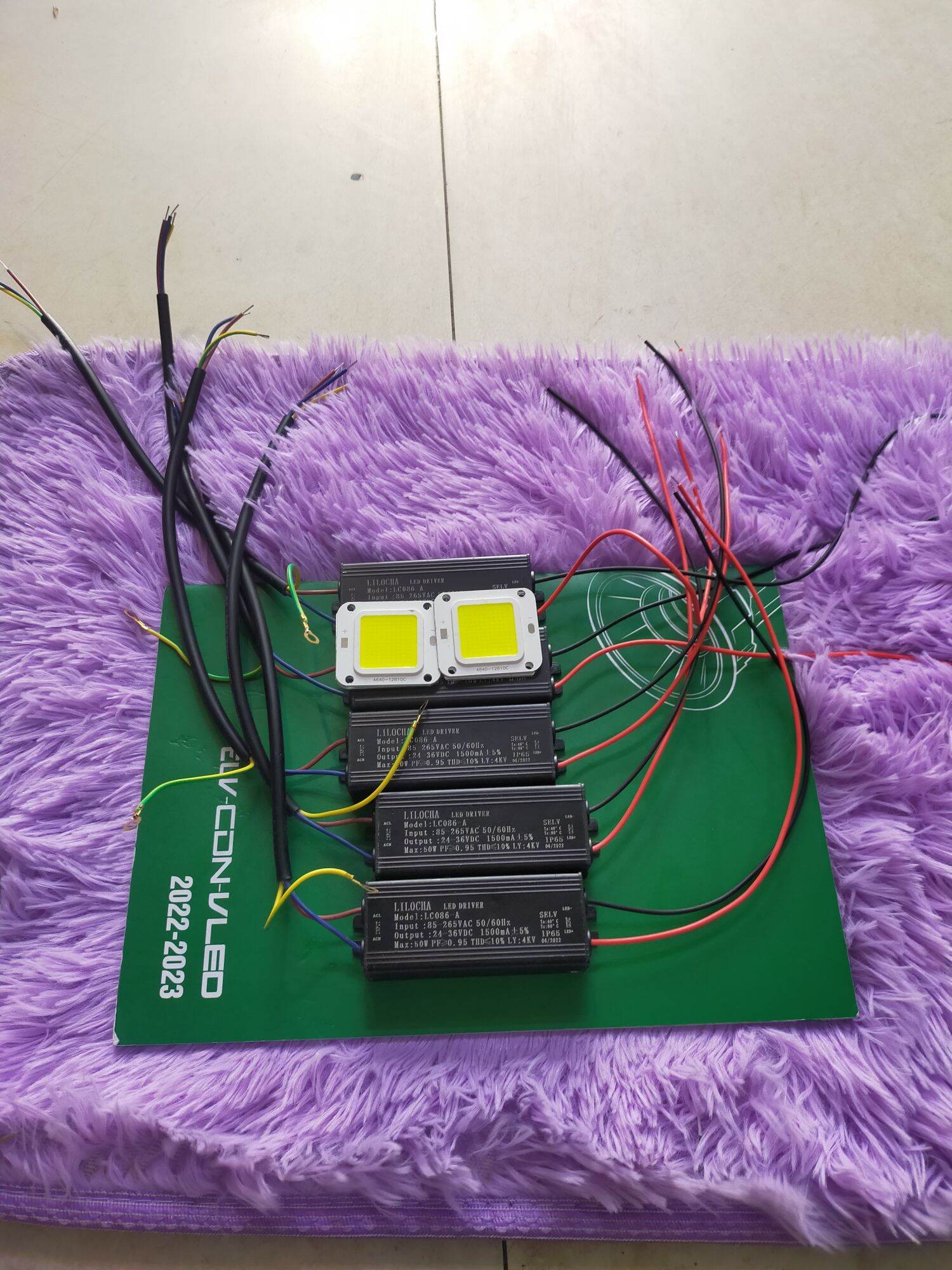 Combo nguồn+chip led 50w thay thế đèn pha,đèn đường