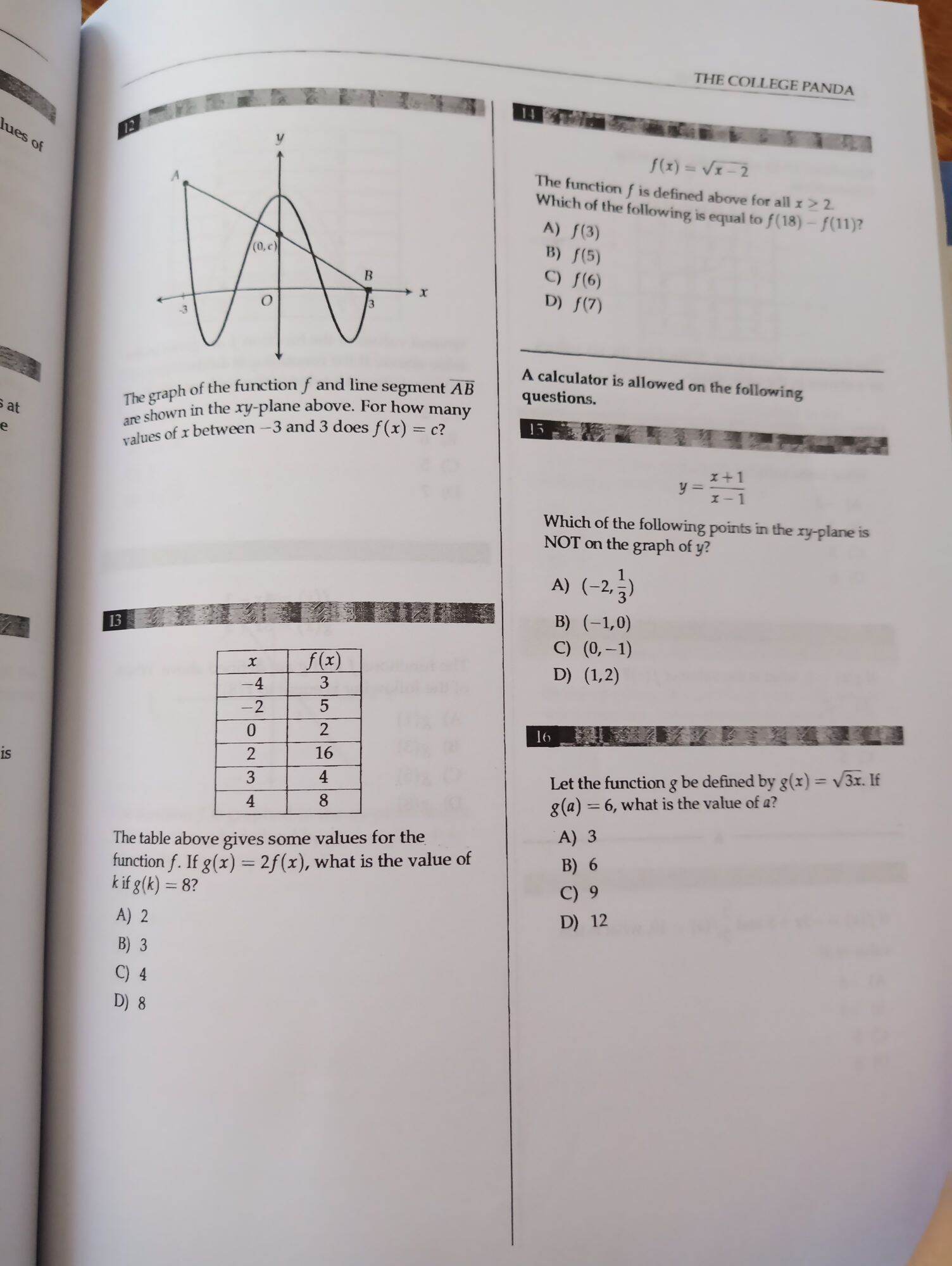 The College Panda Sat Math Advanced Guide and Workbook