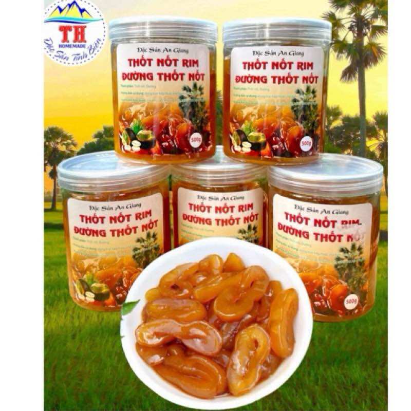  Thốt nốt rim đường thốt nốt - Nguyên chất thơm ngon - Hủ Pet 500g 