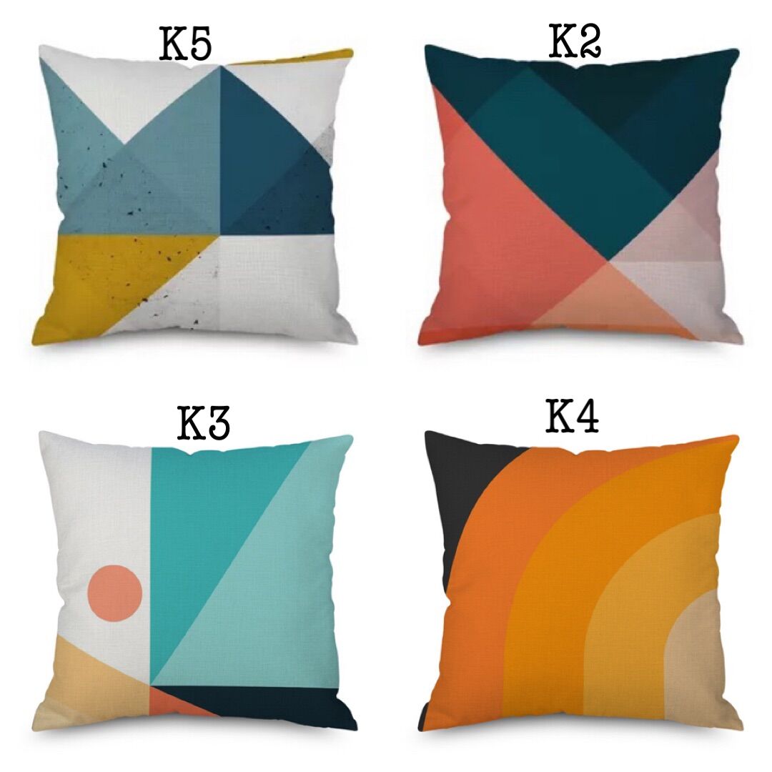 Gối tựa sofa, gối tựa lưng văn phòng phong cách hội họa (Bao gồm vỏ và ruột)