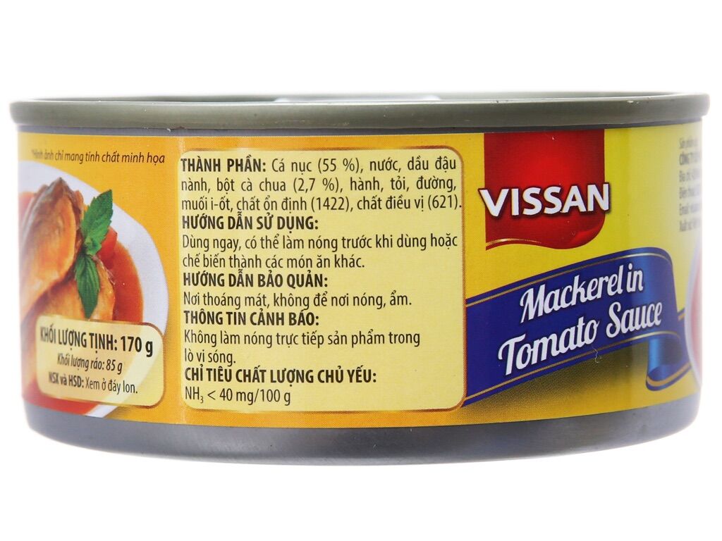 Cá xốt cà Vissan 170g(BC)