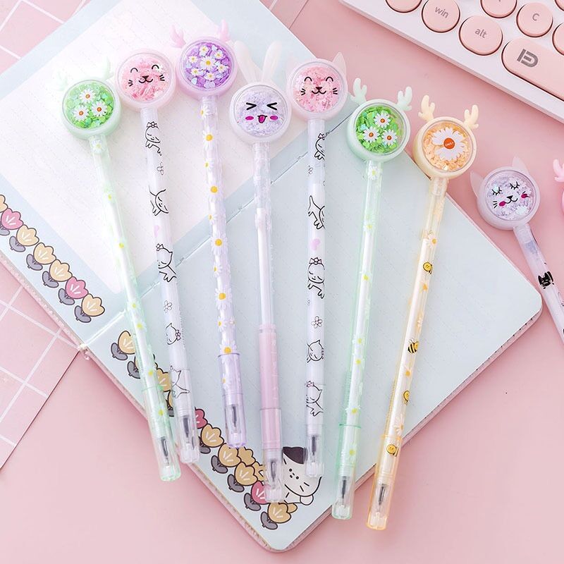 Bút mực gel tai thỏ dễ thương