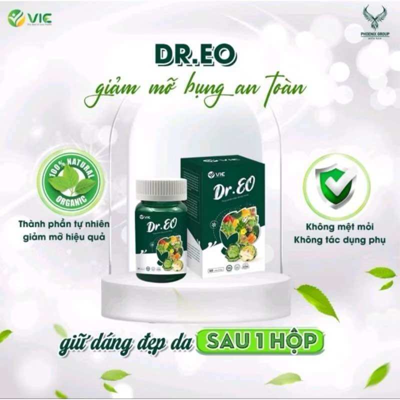Viên uống Giảm Cân, Giảm Mỡ Bụng Dreo Hộp 60 viên Chính Hãng