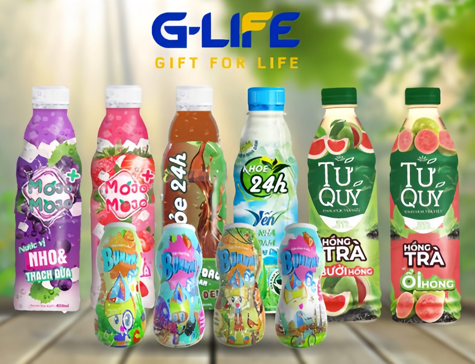 Lot of 6 Bottles of 450ml Four Quarter Tea