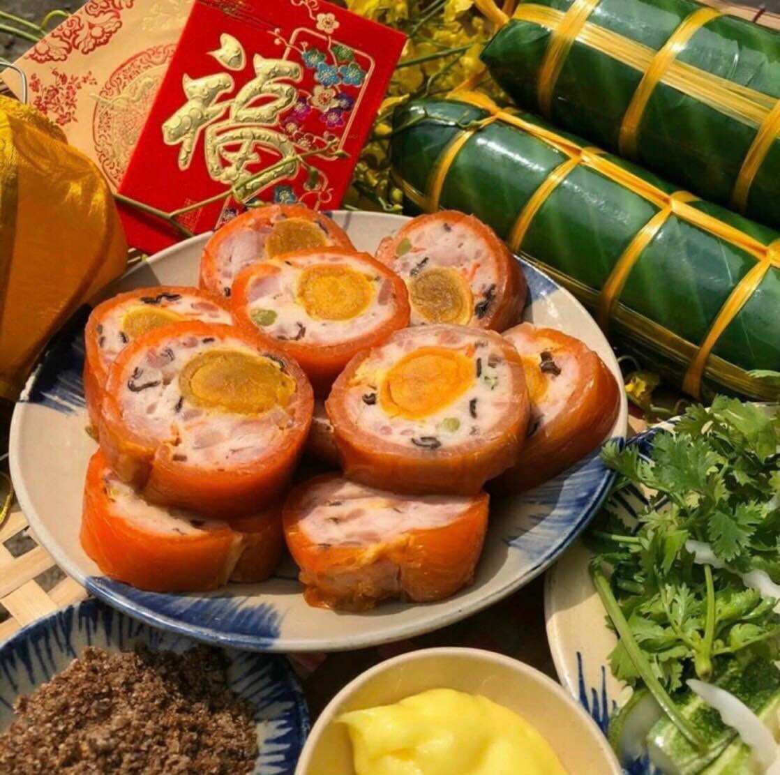 500g chả jambon trứng muối