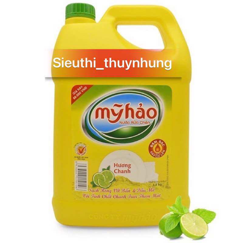 Nước rửa chén mỹ hảo hương chanh can 1,5kg
