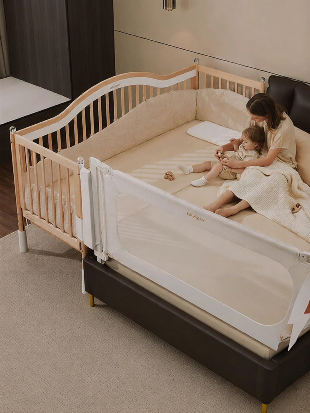 Hagaday | Expandable Baby Bed Side Extension Giá 20,835,000 Đồng*Miễn phí vận chuyển