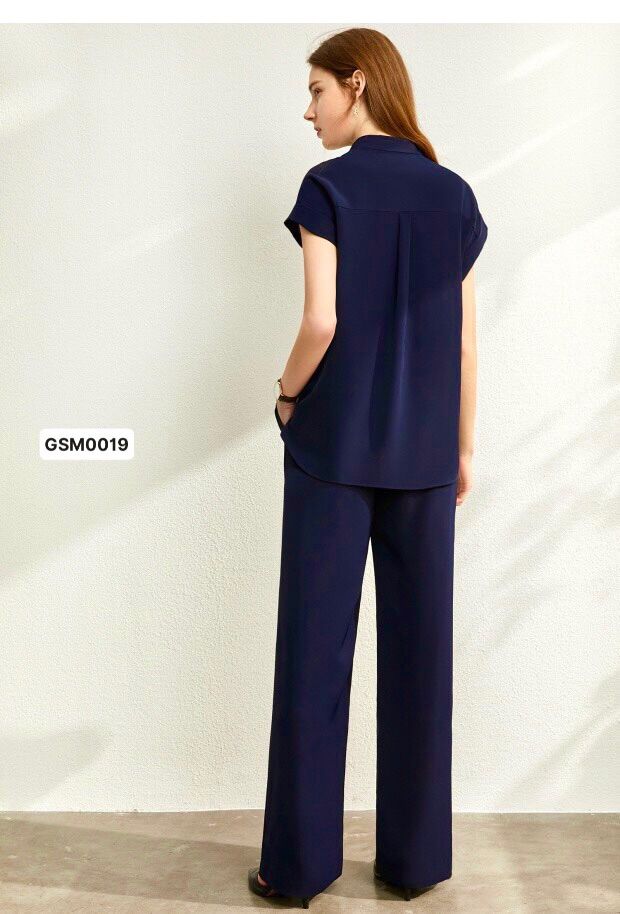 Áo sơ mi cổ đức tay cánh dơi GSM0019