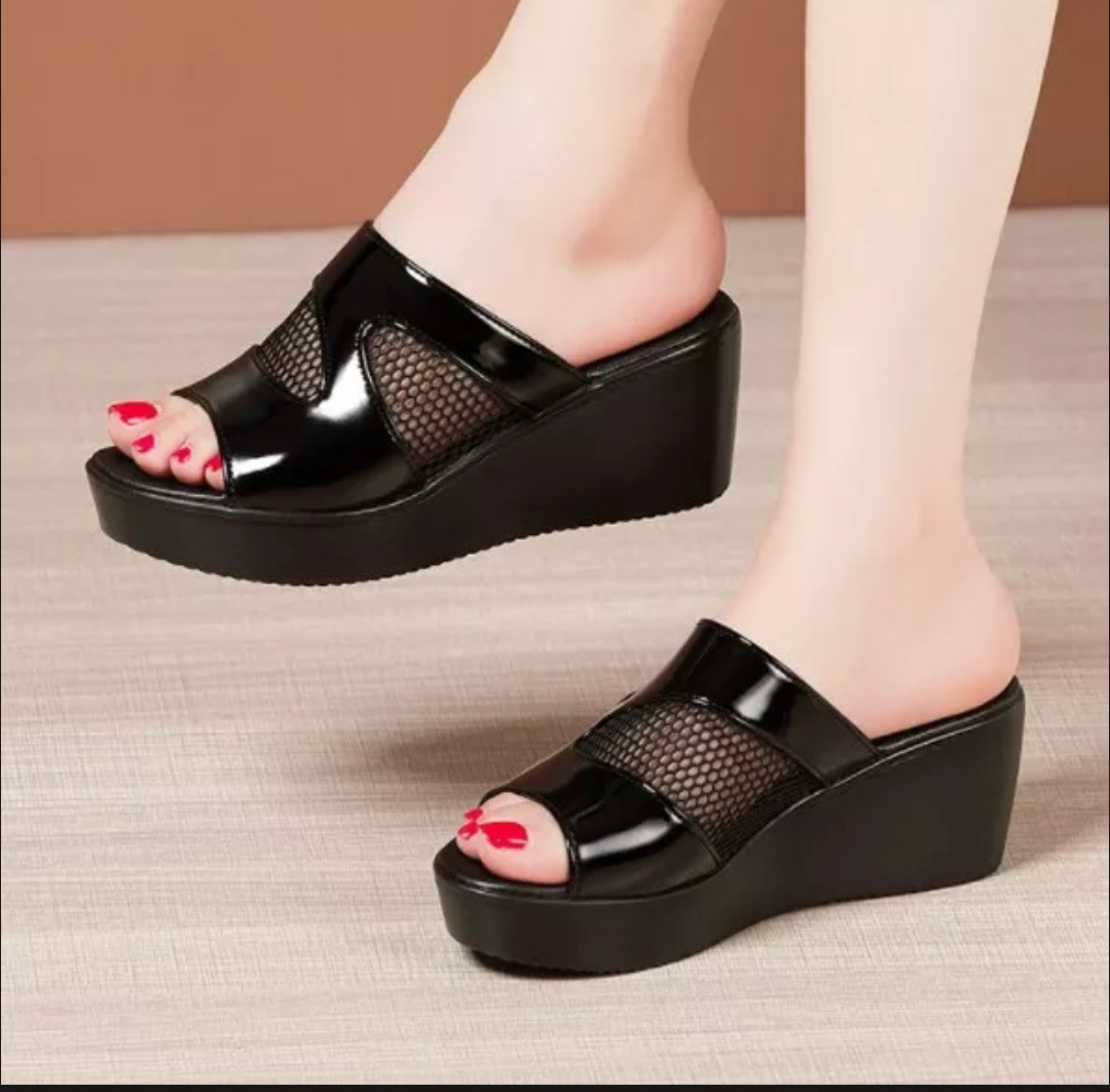 Dép đế xuồng PU siêu nhẹ phối lưới 5f.