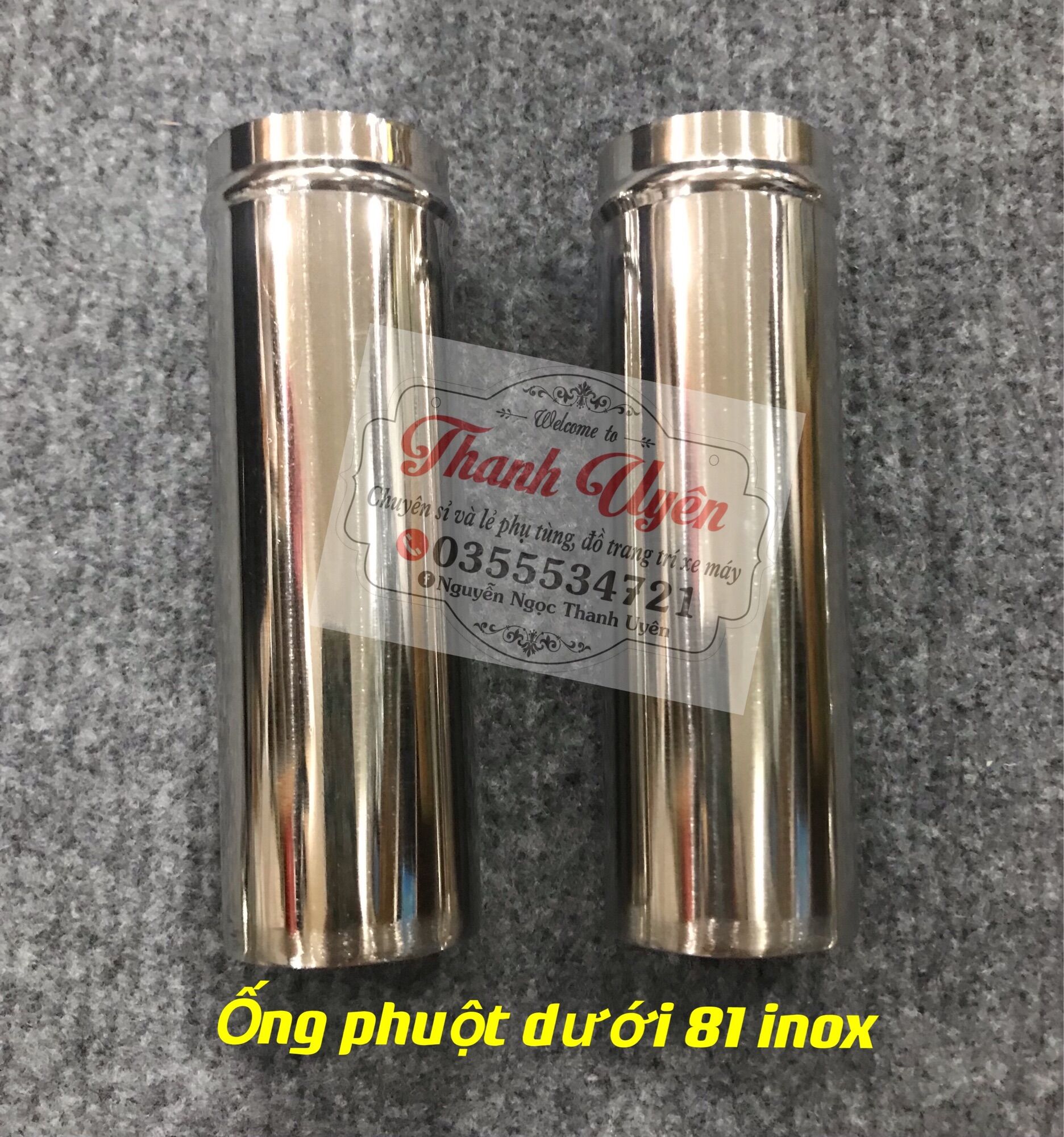 Ống phuột dưới xe cúp 81 inox đẹp như hình