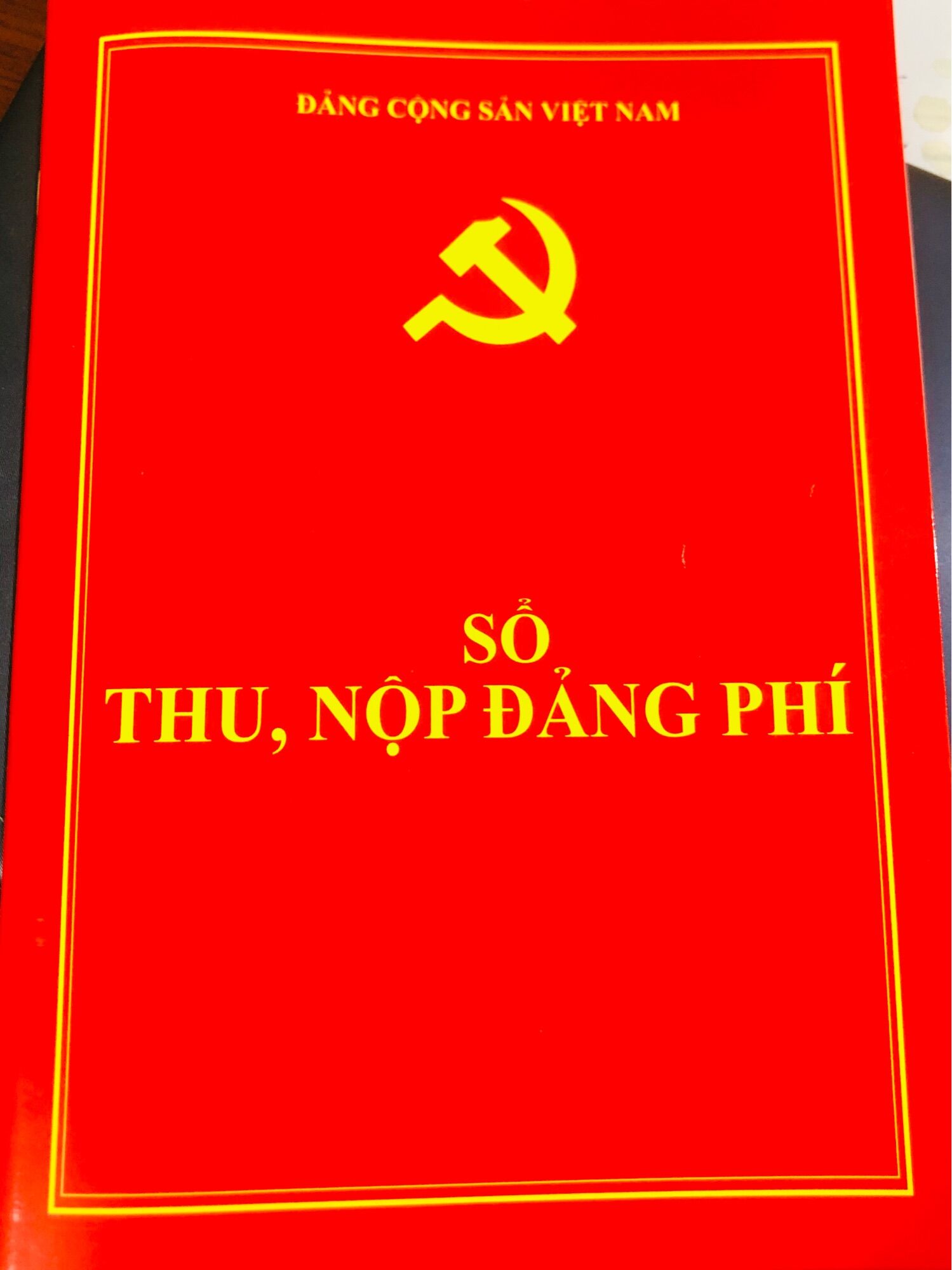 Sổ thu nộp đảng phí