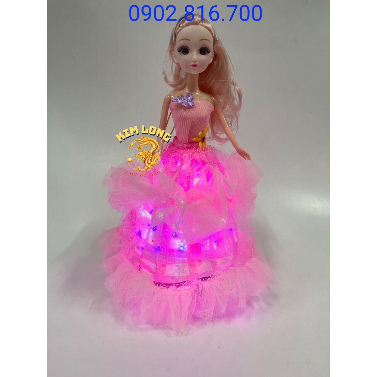 Đồ chơi lồng đèn trung thu hình búp bê có pin