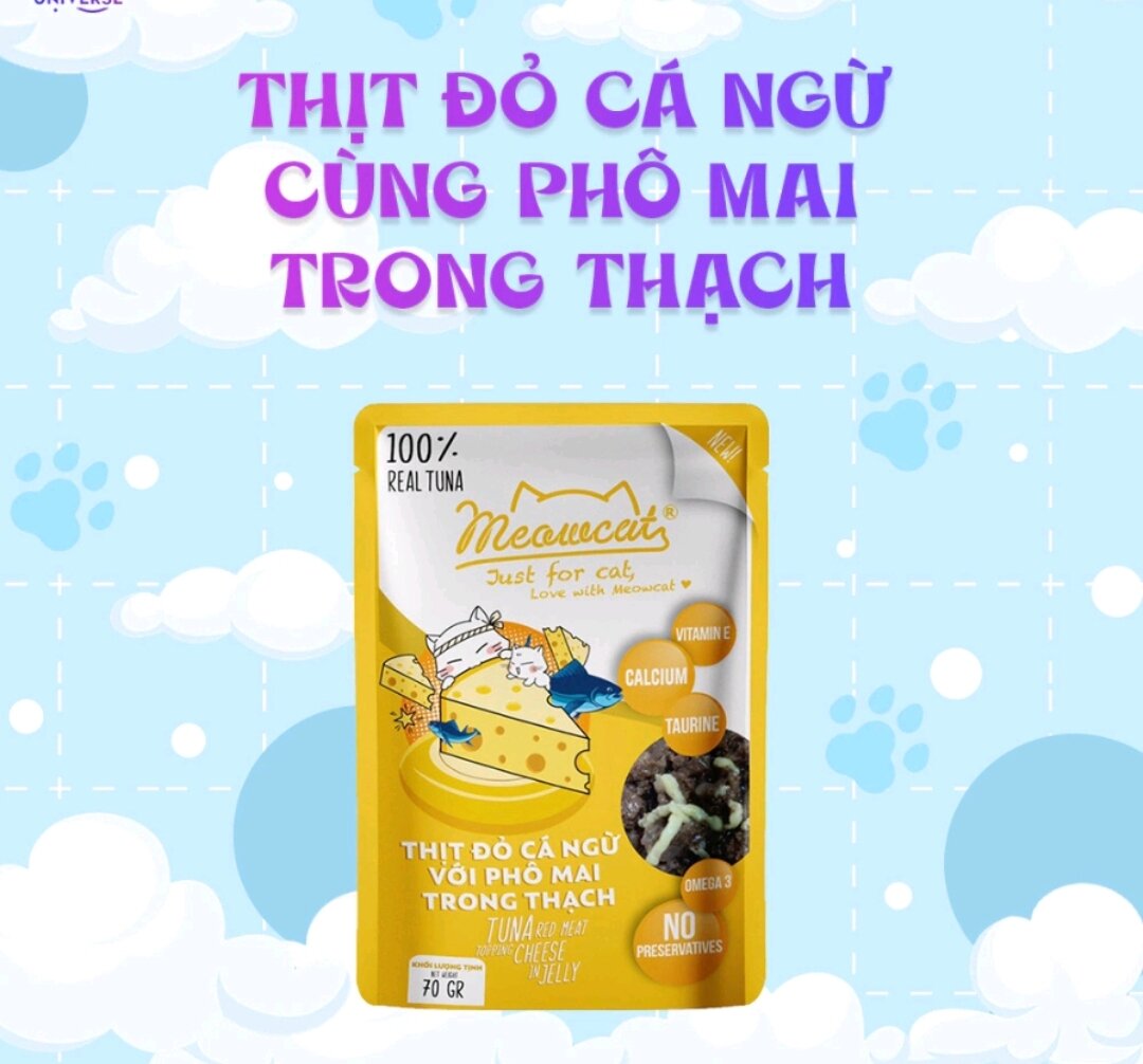 Pate meowcat 70g cho mèo 9 vị