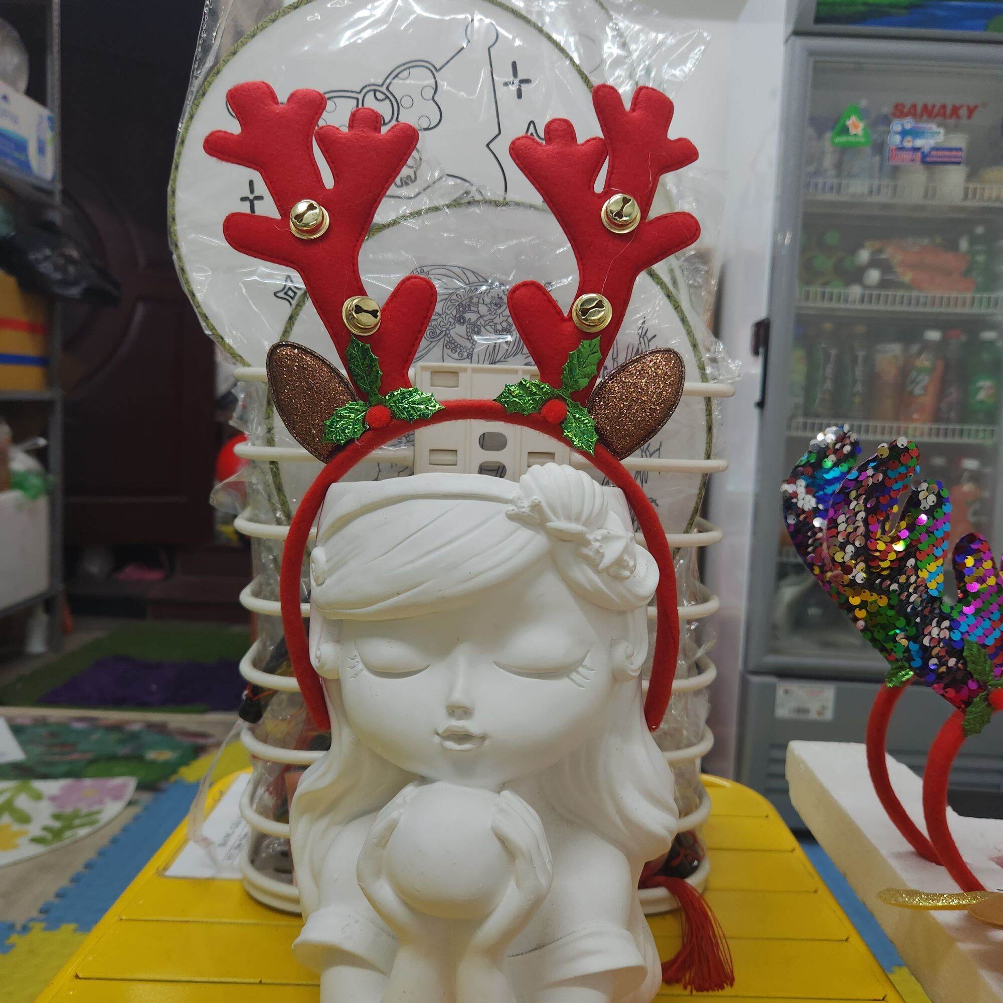 Cài tóc noel siêu kute