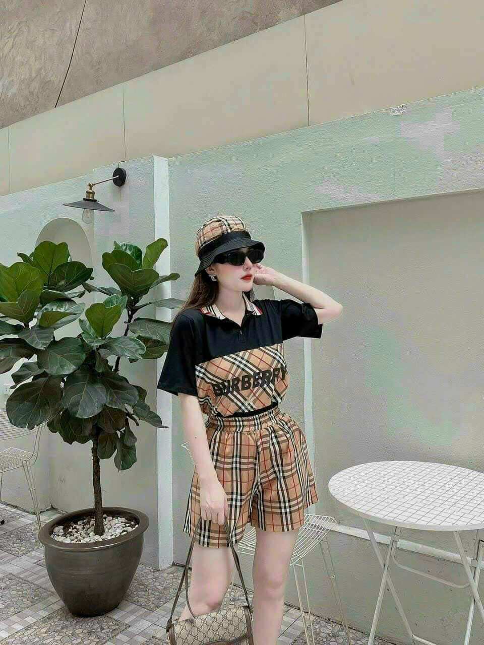 SÉT BỘ SHORT COTTON PHỐI 3D THÊU CAO CẤP
