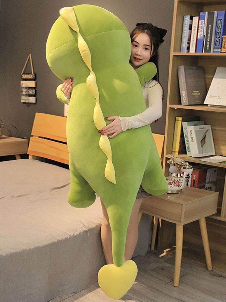 Gấu bông khủng long mắt lồi,gối ôm khủng long co dãn 4 chiều cao cấp 1m8