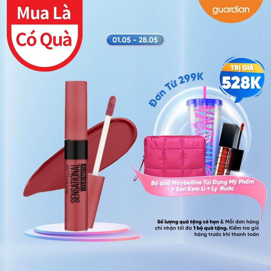 Son Kem Lì Maybelline Sensational Liquid Matte 7Ml