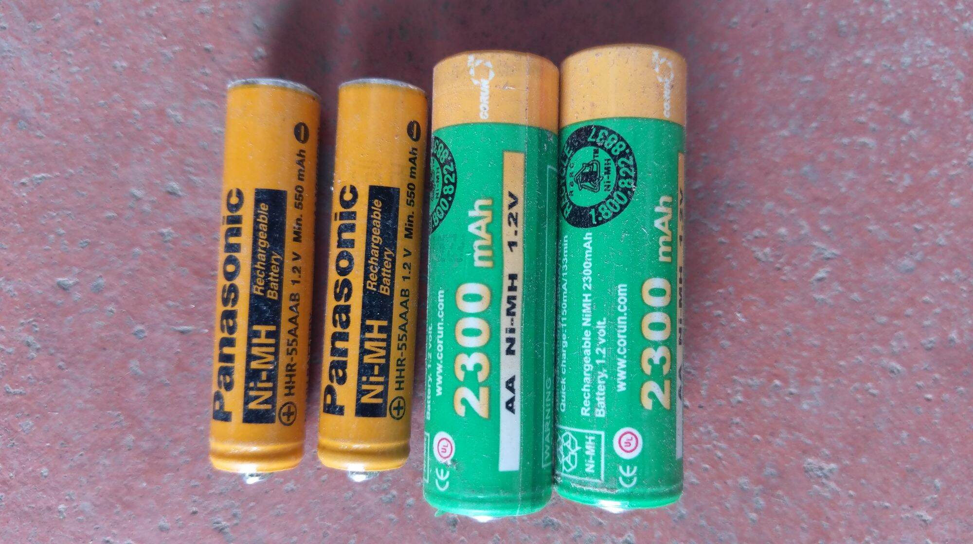 3 cặp pin sạc aaa panasonic và pin aa 230mah 1,2v