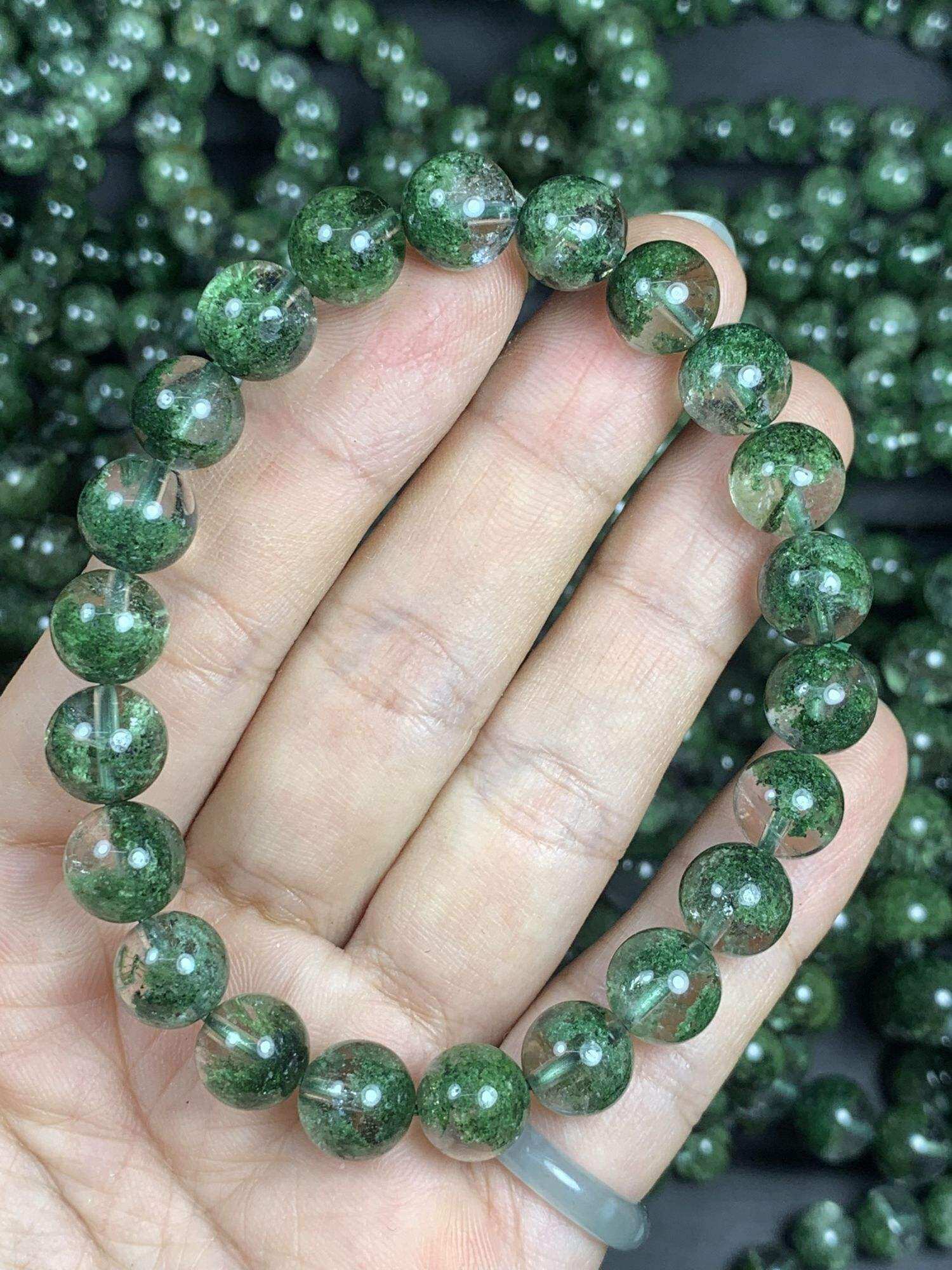 1 vòng tay đá thạch anh Ưu linh xanh VIP