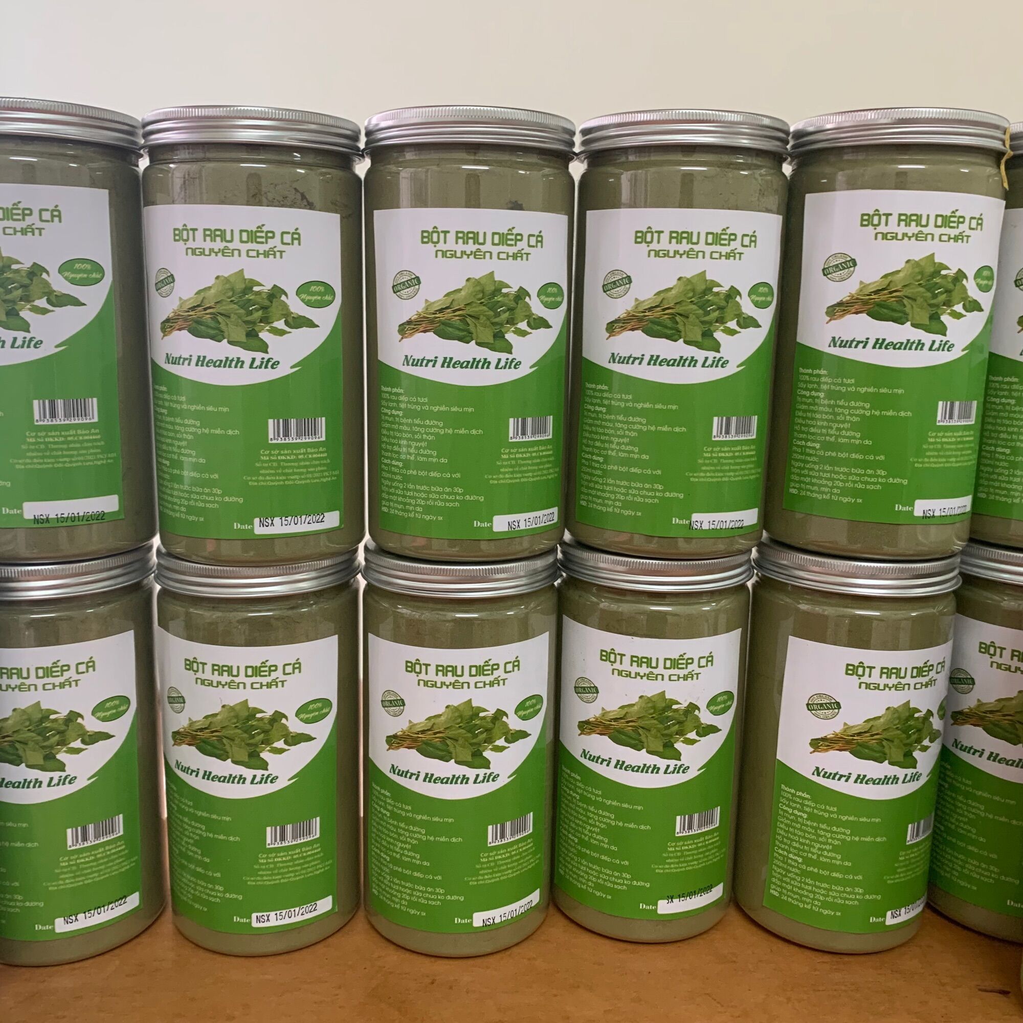 Bột diếp cá sấy lạnh hộp 500g