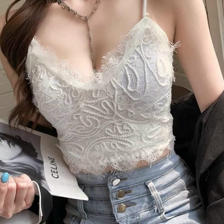 Áo Bra ren nổi hai dây có mút